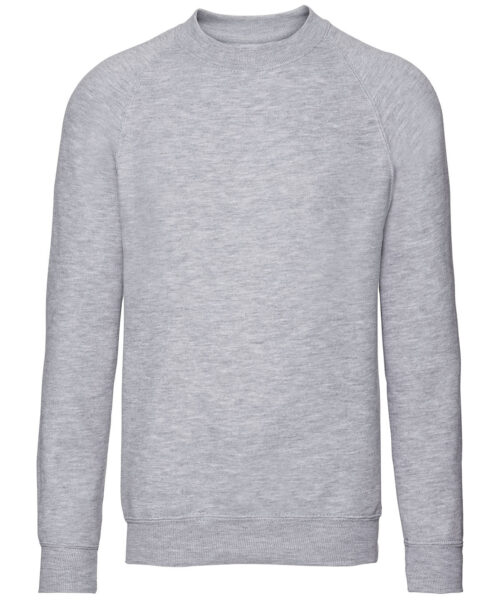 pink pig print  russell kids sweatshirt 7620b   front