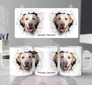 pink pig print labrador retriver 003