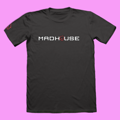 pink pig print  ppp mh t black front