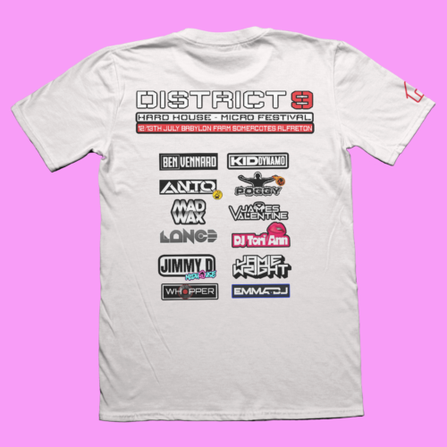 pink pig print  ppp mh t white back