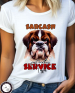 pink pig print dog sarcasm just another service i provide