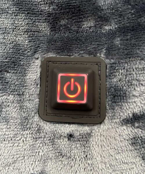 pink pig print  heated eskimo blanket hoodie heat button hot