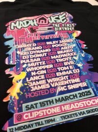 Madhouse Clipstone First birthday T