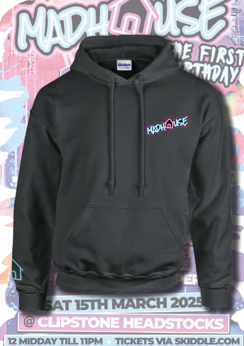 pink pig print  clip birthday hood ront