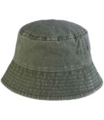 pink pig print  beechfield vintage bucket hat 02