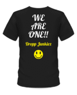 pink pig print  dropp junkiez t shirt back print