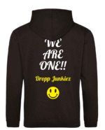 pink pig print  dropp junkiez hoodie back print