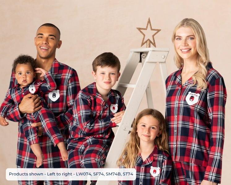 pppchristmaspj pink pig print ppp christmas pj