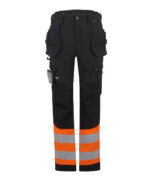 rg480_black_orange_ft2   pink pig print  hi vis x pro stretch holster trousers class 1 orange