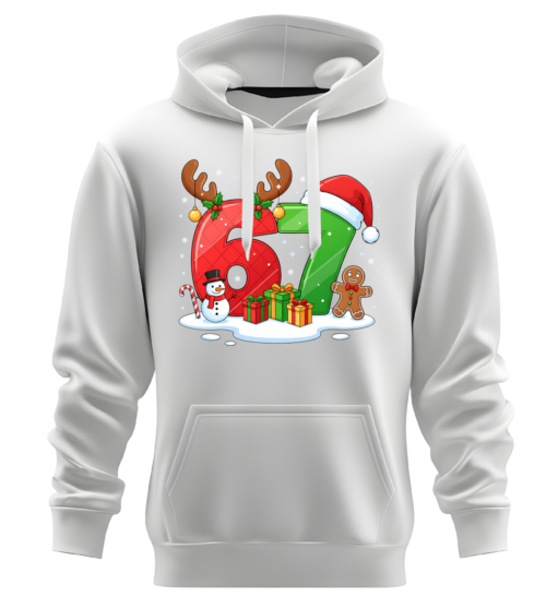 pink pig print  67   six seven christmas hoodie design 001