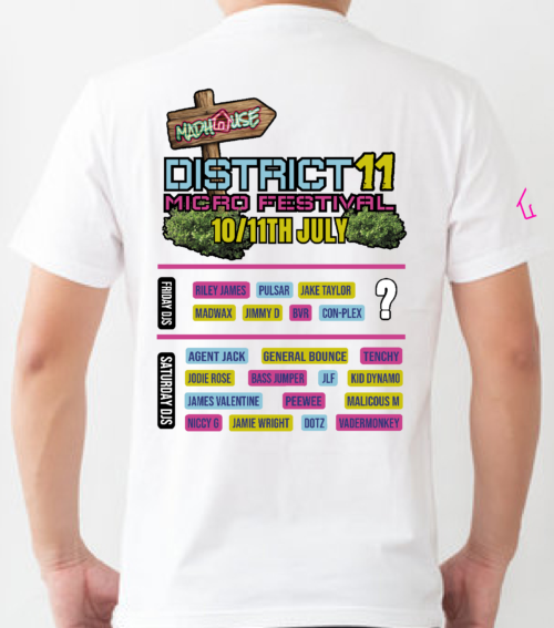d11white tshirtback pink pig print d11 white t shirt back